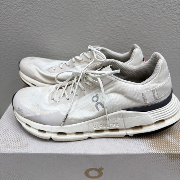On Running Womens Size 8 Sneakers Cloudnova Form White Athletic Shoes - Picture 2 of 11